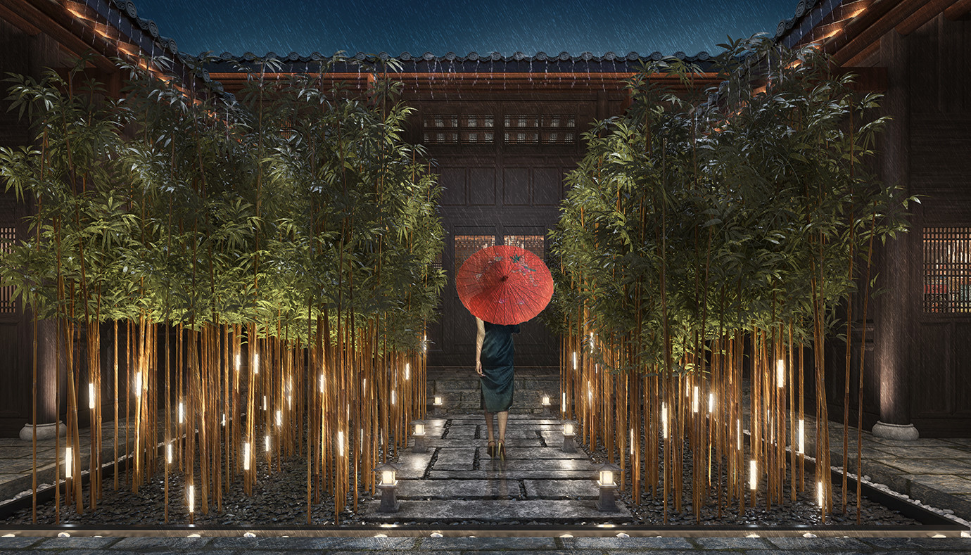 民宿酒店內(nèi)廷