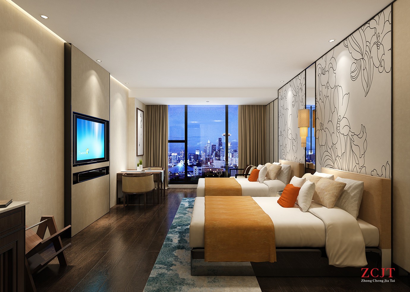 酒店雙人床設(shè)計(jì)