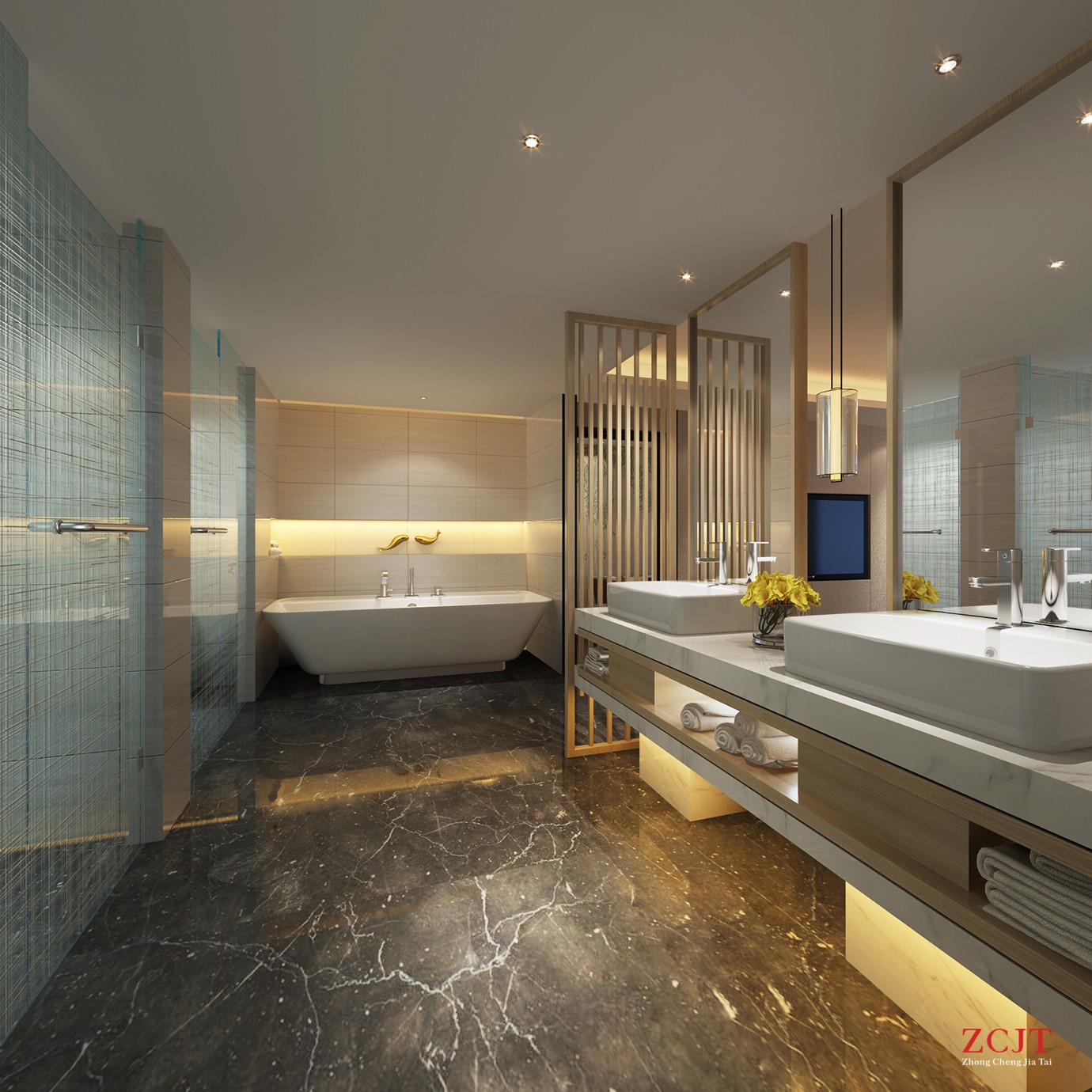 酒店衛(wèi)浴裝修效果圖