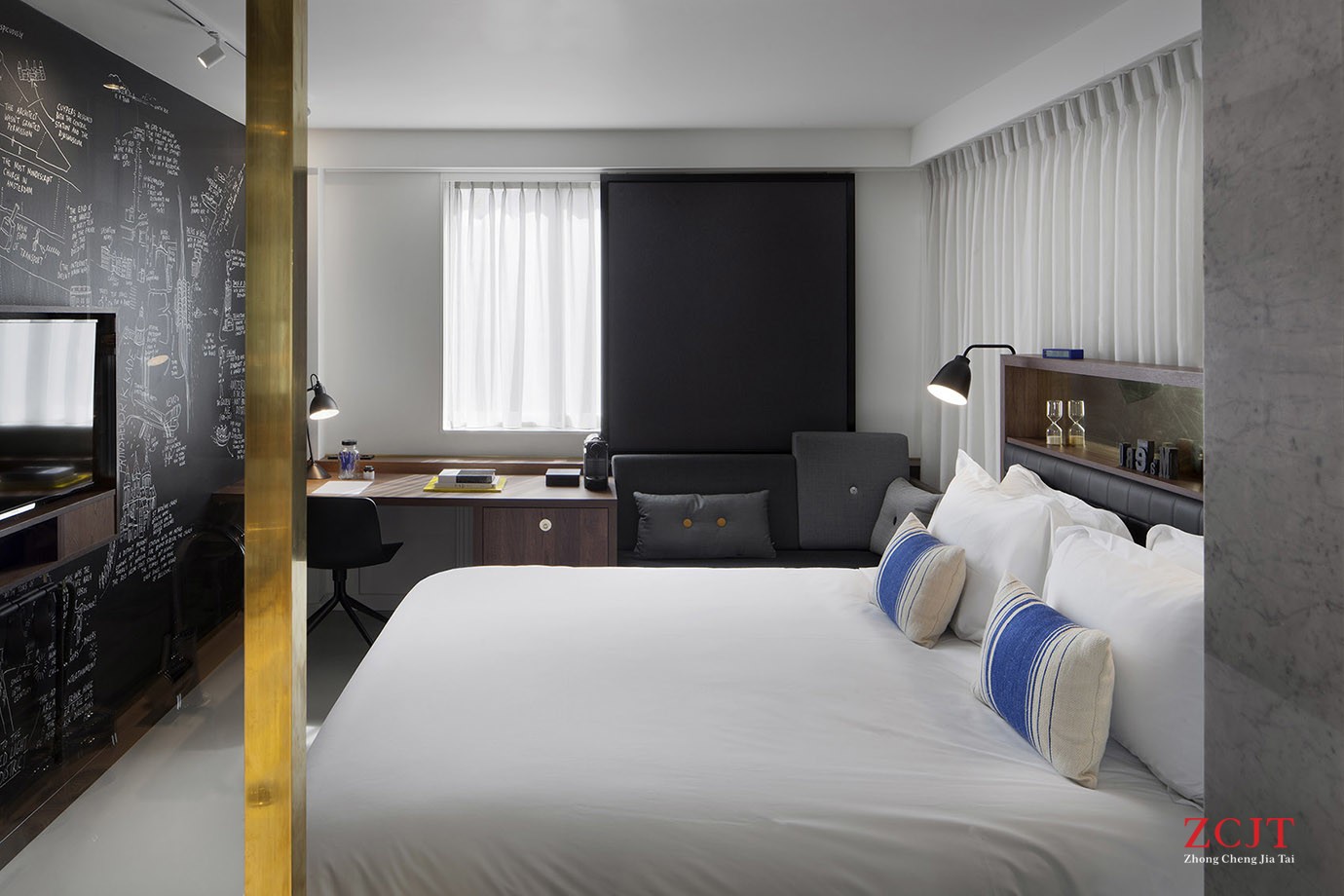 酒店標間設計裝修施工