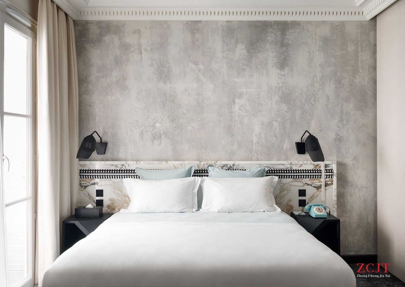 酒店白色空間布置