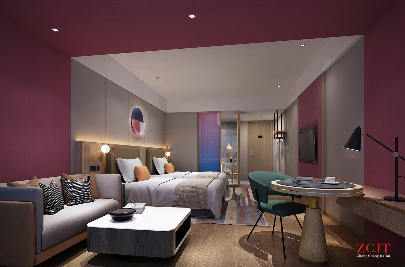 酒店客房裝修裝飾、客房色彩選擇