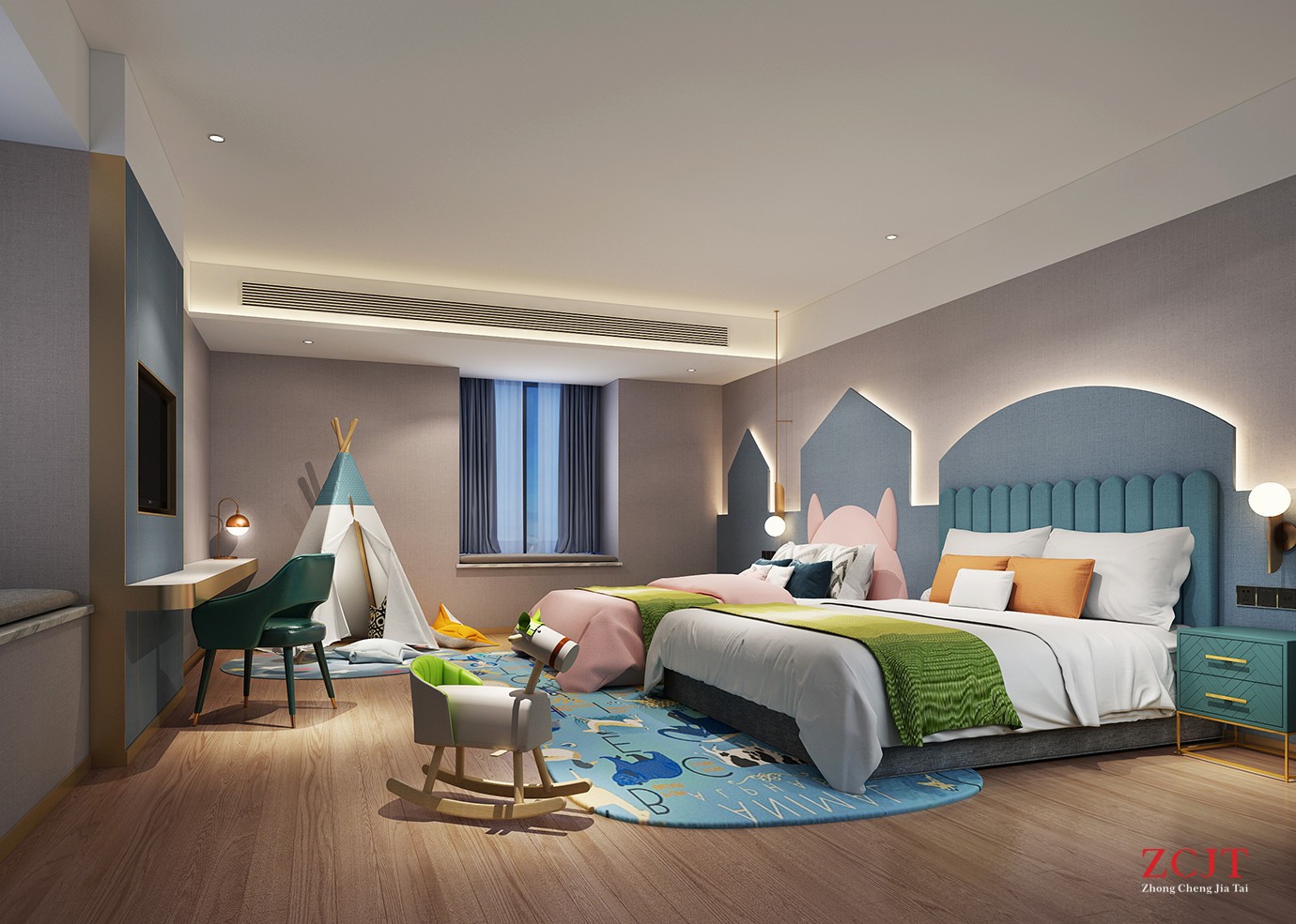 酒店兒童客房、酒店親子客房設計