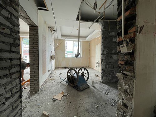 酒店客房裝修施工現(xiàn)場